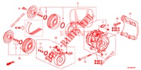 KLIMAANLAGE (COMPRESSEUR) (4) für Honda CR-V DIESEL 2.2 EXECUTIVE NAVI 5 Türen 6 gang-Schaltgetriebe 2013