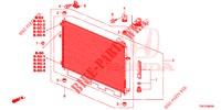 KLIMAANLAGE (CONDENSATEUR) (1) für Honda CR-V DIESEL 2.2 EXECUTIVE NAVI 5 Türen 6 gang-Schaltgetriebe 2013