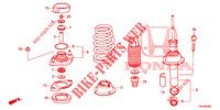 STOSSDAEMPFER HINTEN  für Honda CR-V DIESEL 2.2 EXECUTIVE NAVI 5 Türen 6 gang-Schaltgetriebe 2013
