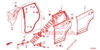 TUERBLECHE, HINTEN(4D)  für Honda CR-V DIESEL 2.2 EXECUTIVE NAVI 5 Türen 6 gang-Schaltgetriebe 2013