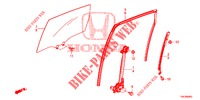 TUERFENSTER, HINTEN/REGLER  für Honda CR-V DIESEL 2.2 EXECUTIVE NAVI 5 Türen 6 gang-Schaltgetriebe 2013