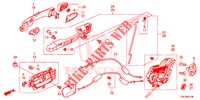 TUERSCHLOESSER, HINTEN/AEUSSERER GRIFF  für Honda CR-V DIESEL 2.2 EXECUTIVE NAVI 5 Türen 6 gang-Schaltgetriebe 2013