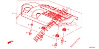 MOTORABDECKUNG (DIESEL) (2.2L) für Honda CR-V DIESEL 2.2 EXECUTIVE NAVI 5 Türen 5 gang automatikgetriebe 2013