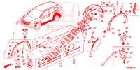 SEITENSCHWELLER ZIERLEISTE/SCHUTZ  für Honda CR-V DIESEL 2.2 EXECUTIVE NAVI 5 Türen 5 gang automatikgetriebe 2013