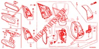 SPIEGEL/SCHIEBEDACH (3) für Honda CR-V DIESEL 2.2 EXECUTIVE NAVI 5 Türen 5 gang automatikgetriebe 2013
