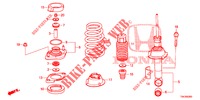 STOSSDAEMPFER HINTEN  für Honda CR-V DIESEL 2.2 EXECUTIVE NAVI 5 Türen 5 gang automatikgetriebe 2013