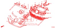 GRILL, VORNE/ZIERLEISTE  für Honda CR-V DIESEL 1.6 COMFORT 5 Türen 6 gang-Schaltgetriebe 2016