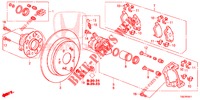 HINTERRADBREMSE (2) für Honda CR-V DIESEL 1.6 COMFORT 5 Türen 6 gang-Schaltgetriebe 2016