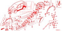 SEITENSCHWELLER ZIERLEISTE/SCHUTZ  für Honda CR-V DIESEL 1.6 COMFORT 5 Türen 6 gang-Schaltgetriebe 2016