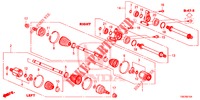ANTRIEBSWELLE, VORNE/HALBWELLE (DIESEL) (2) für Honda CR-V DIESEL 1.6 ELEGANCE 5 Türen 9 gang automatikgetriebe 2016