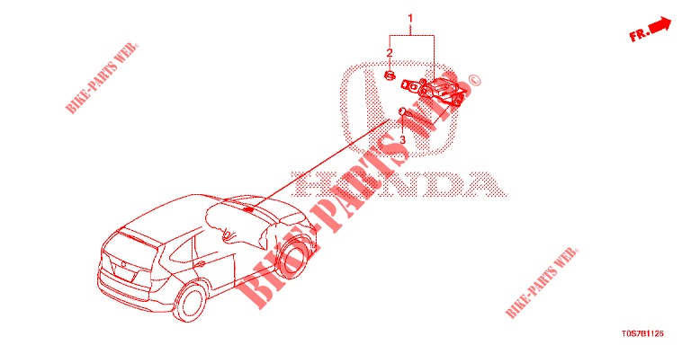 GPS ANTENNE für Honda CR-V DIESEL 1.6 EXECUTIVE NAVI 4WD 5 Türen 6 gang-Schaltgetriebe 2016