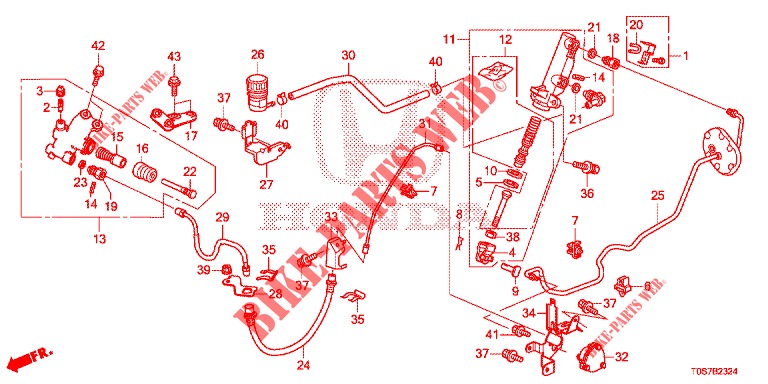 HAUPTBREMSZYLINDER (DIESEL) (LH) (2) für Honda CR-V DIESEL 1.6 EXECUTIVE NAVI 4WD 5 Türen 6 gang-Schaltgetriebe 2016
