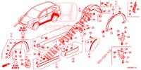 SEITENSCHWELLER ZIERLEISTE/SCHUTZ  für Honda CR-V DIESEL 1.6 EXECUTIVE NAVI 4WD 5 Türen 9 gang automatikgetriebe 2016