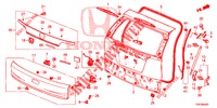 HECKKLAPPENPLATTE(2D)  für Honda CR-V DIESEL 1.6 EXCLUSIVE NAVI 4WD 5 Türen 6 gang-Schaltgetriebe 2016