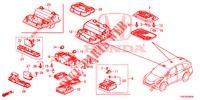 INNENLEUCHTE  für Honda CR-V DIESEL 1.6 EXCLUSIVE NAVI 4WD 5 Türen 6 gang-Schaltgetriebe 2016