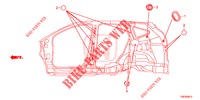GUMMITUELLE (LATERAL) für Honda CR-V DIESEL 1.6 EXCLUSIVE NAVI 4WD 5 Türen 9 gang automatikgetriebe 2016