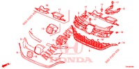 GRILL, VORNE/ZIERLEISTE  für Honda CR-V DIESEL 1.6 COMFORT 5 Türen 6 gang-Schaltgetriebe 2017