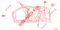 GUMMITUELLE (LATERAL) für Honda CR-V DIESEL 1.6 COMFORT 5 Türen 6 gang-Schaltgetriebe 2017