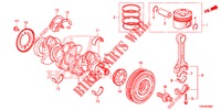 KURBELWELLE/KOLBEN (DIESEL) für Honda CR-V DIESEL 1.6 COMFORT 5 Türen 6 gang-Schaltgetriebe 2017