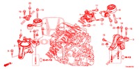 MOTORBEFESTIGUNGEN (DIESEL) (1) für Honda CR-V DIESEL 1.6 COMFORT 5 Türen 6 gang-Schaltgetriebe 2017