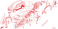SEITENSCHWELLER ZIERLEISTE/SCHUTZ  für Honda CR-V DIESEL 1.6 COMFORT 5 Türen 6 gang-Schaltgetriebe 2017
