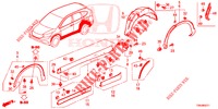 SEITENSCHWELLER ZIERLEISTE/SCHUTZ  für Honda CR-V DIESEL 1.6 COMFORT 5 Türen 9 gang automatikgetriebe 2017