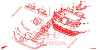 GRILL, VORNE/ZIERLEISTE  für Honda CR-V DIESEL 1.6 ELEGANCE 5 Türen 6 gang-Schaltgetriebe 2017