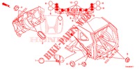 GUMMITUELLE (ARRIERE) für Honda CR-V DIESEL 1.6 ELEGANCE 5 Türen 6 gang-Schaltgetriebe 2017