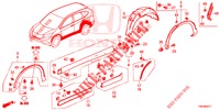 SEITENSCHWELLER ZIERLEISTE/SCHUTZ  für Honda CR-V DIESEL 1.6 ELEGANCE 5 Türen 9 gang automatikgetriebe 2017