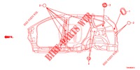 GUMMITUELLE (LATERAL) für Honda CR-V DIESEL 1.6 EXECUTIVE NAVI 5 Türen 9 gang automatikgetriebe 2017