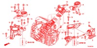 MOTORBEFESTIGUNGEN (DIESEL) (2) (AT) für Honda CR-V DIESEL 1.6 EXECUTIVE NAVI 5 Türen 9 gang automatikgetriebe 2017