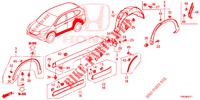 SEITENSCHWELLER ZIERLEISTE/SCHUTZ  für Honda CR-V DIESEL 1.6 EXECUTIVE NAVI 5 Türen 9 gang automatikgetriebe 2017