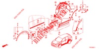SEITENSCHWELLER ZIERLEISTE/SCHUTZ  für Honda CR-V HYBRID 2.0 BASE 5 Türen E-CVT 2019
