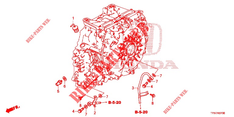 ATF LEITUNG/DREHZAHLMESSERGETRIEBE  für Honda CR-V HYBRID 2.0 BASE 5 Türen E-CVT 2019
