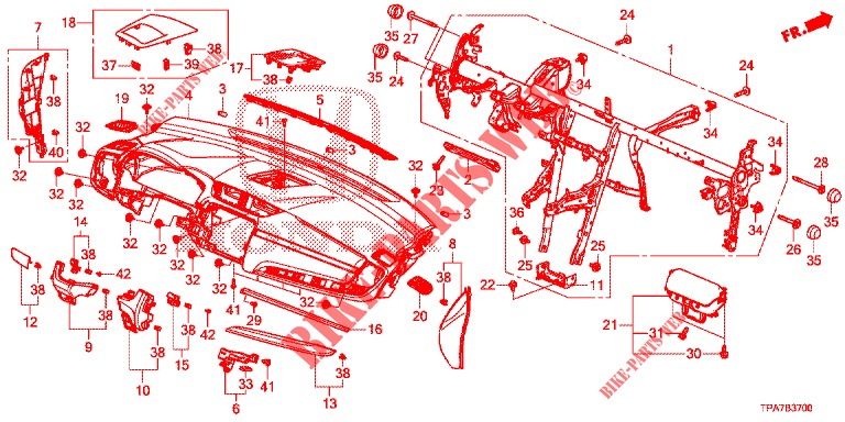 INSTRUMENTENBRETT, OBEN (LH) für Honda CR-V HYBRID 2.0 BASE 5 Türen E-CVT 2019