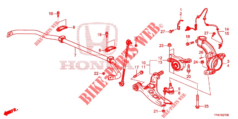 VORDERARTIKULATION / UNTERER VORDERARM für Honda CR-V HYBRID 2.0 BASE 5 Türen E-CVT 2019