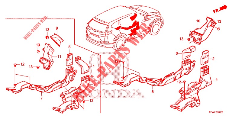 ZULEITUNGSROHR/ENTLUEFTUNGSROHR  für Honda CR-V HYBRID 2.0 BASE 5 Türen E-CVT 2019