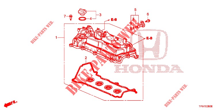 ZYLINDERKOPFDECKEL  für Honda CR-V HYBRID 2.0 BASE 5 Türen E-CVT 2019