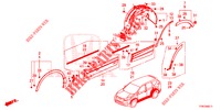 SEITENSCHWELLER ZIERLEISTE/SCHUTZ  für Honda CR-V HYBRID 2.0 MID 5 Türen E-CVT 2019