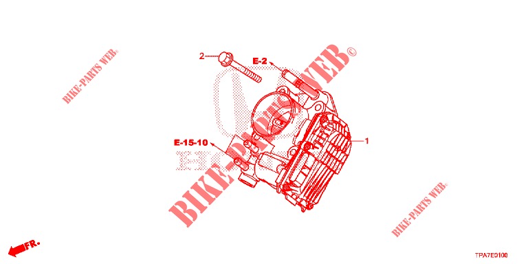 DROSSELKLAPPENGEHAEUSE('84,'85)  für Honda CR-V HYBRID 2.0 MID 5 Türen E-CVT 2019