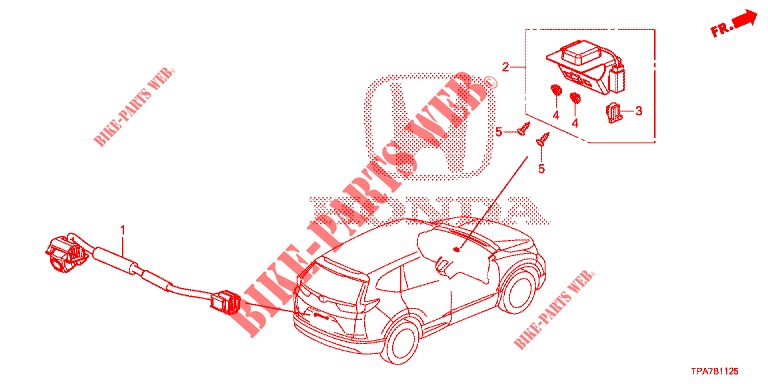 GPS/KAMERA ANTENNE RÜCKANSICHT für Honda CR-V HYBRID 2.0 MID 5 Türen E-CVT 2019
