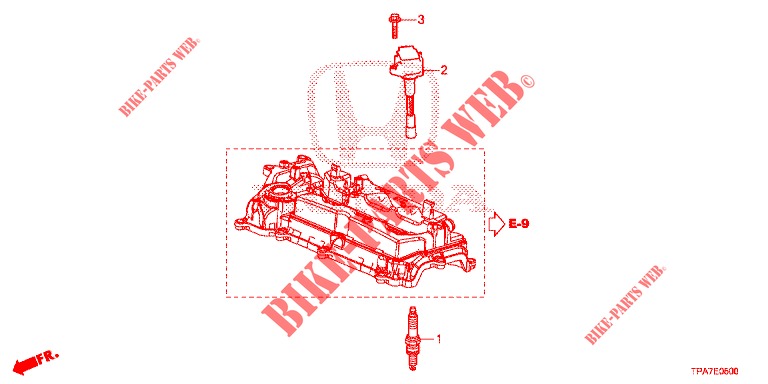 STOPFEN, OBERE SPULE/STOEPSEL  für Honda CR-V HYBRID 2.0 MID 5 Türen E-CVT 2019