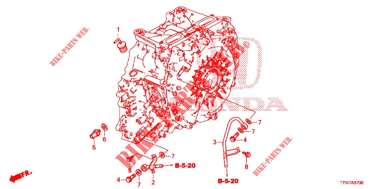 ATF LEITUNG/DREHZAHLMESSERGETRIEBE  für Honda CR-V HYBRID 2.0 TOP 5 Türen E-CVT 2019