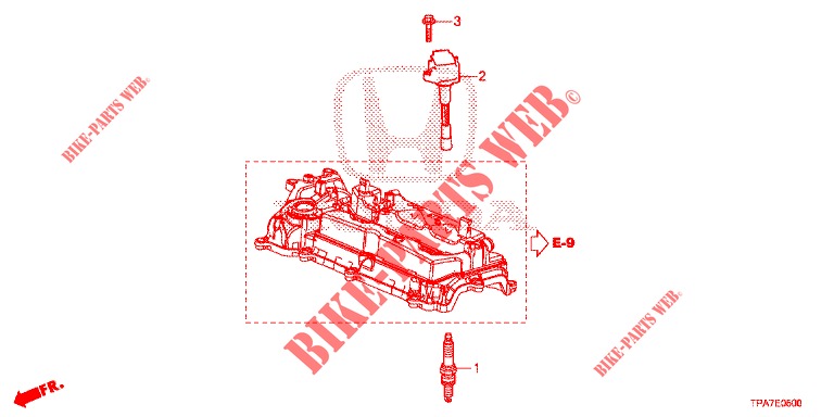 STOPFEN, OBERE SPULE/STOEPSEL  für Honda CR-V HYBRID 2.0 TOP 5 Türen E-CVT 2019