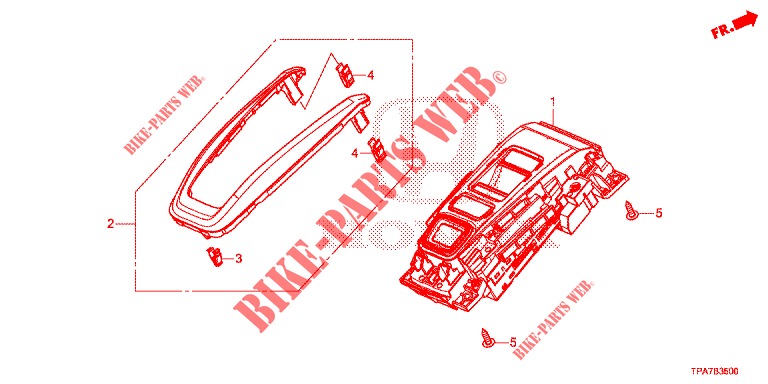 WAHLSCHALTER für Honda CR-V HYBRID 2.0 TOP 5 Türen E-CVT 2019