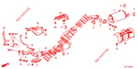 AUSPUFFROHR/SCHALLDAEMPFER (PGM FI)  für Honda CR-Z IMA BASE 3 Türen 6 gang-Schaltgetriebe 2012