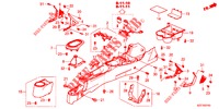 MITTLERE KONSOLE  für Honda CR-Z IMA BASE 3 Türen 6 gang-Schaltgetriebe 2012