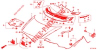 MOTORHAUBE (LH) für Honda CR-Z IMA BASE 3 Türen 6 gang-Schaltgetriebe 2012