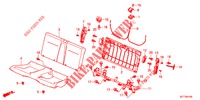 RUECKSITZ/SITZGURT,(2D)  für Honda CR-Z IMA BASE 3 Türen 6 gang-Schaltgetriebe 2012