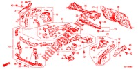 VORDERE TRENNWAND/STIRNWAND  für Honda CR-Z IMA BASE 3 Türen 6 gang-Schaltgetriebe 2012